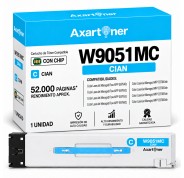 Compatible Toner HP W9051MC Cyan para HP Color LaserJet E87600, E87640, E87650, E87655, E87660, E87655