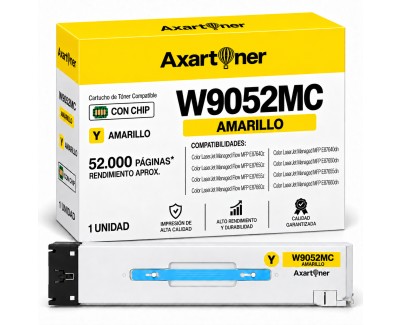 Compatible Toner HP W9052MC Amarillo para HP Color LaserJet E87600, E87640, E87650, E87655, E87660, E87655