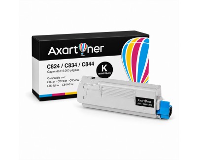 Compatible Toner OKI C824 / C834 / C844 Negro 47095704