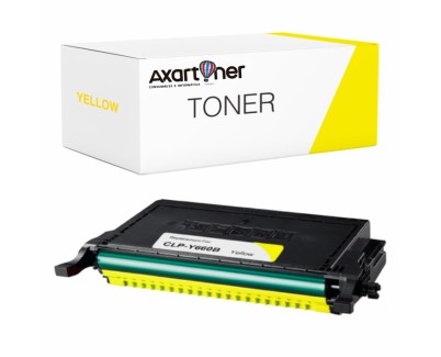 Compatible Samsung CLP610, CLP660, CLX6200, CLX6210, CLX6240 Amarillo Cartucho de Toner CLP-Y660B