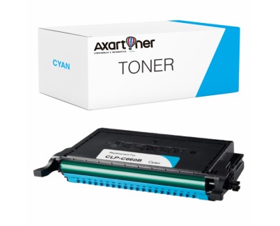 Compatible Samsung CLP610, CLP660, CLX6200, CLX6210, CLX6240 Cyan Cartucho de Toner CLP-C660B