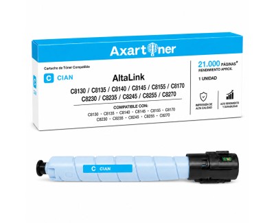 Compatible Xerox AltaLink C8130, C8135, C8145, C8155, C8170 Cyan Cartucho de Toner 006R01747