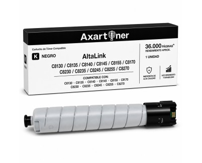 Compatible Xerox AltaLink C8130, C8135, C8145, C8155, C8170 Negro Cartucho de Toner 006R01746
