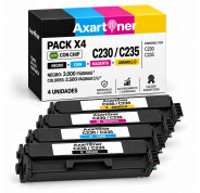Compatible Xerox C230 / C235 - con chip - Pack x4 Cartuchos de Toner