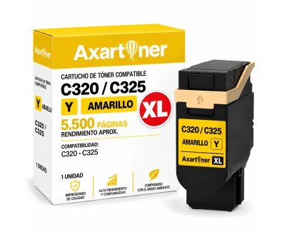 Compatible Xerox C320 / C325 XL Amarillo Cartucho de Toner 0006R04830 Alta Capacidad