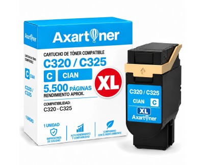 Compatible Xerox C320 / C325 XL Cyan Cartucho de Toner 0006R04828 Alta Capacidad