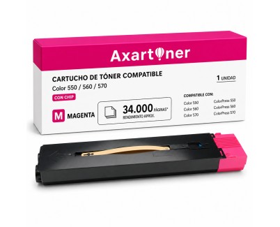 Compatible Xerox Color / ColorPress 550, 560, 570 Magenta Cartucho de Toner 006R01527