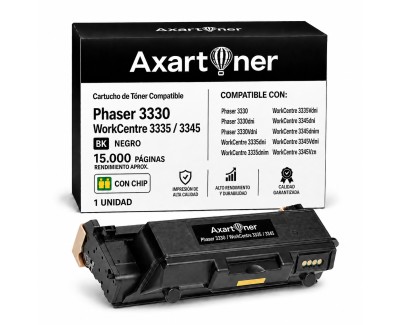 Compatible Xerox Phaser 3330 - WorkCentre 3335, 3345 Negro Cartucho de Toner 106R03624 / 106R03622 / 106R03620