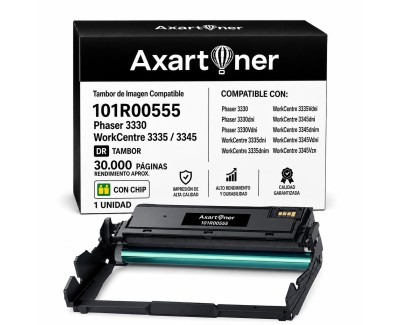 Compatible Xerox Phaser 3330 - WorkCentre 3335, 3345 Negro Tambor de Imagen 101R00555 (Drum)