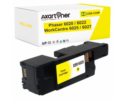 Compatible Xerox Phaser 6020 / 6022 - WorkCentre 6025 / 6027 Amarillo Cartucho de Toner 106R02758