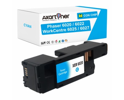 Compatible Xerox Phaser 6020 / 6022 - WorkCentre 6025 / 6027 Cyan Cartucho de Toner 106R02756