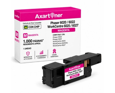 Compatible Xerox Phaser 6020 / 6022 - WorkCentre 6025 / 6027 Magenta Cartucho de Toner 106R02757