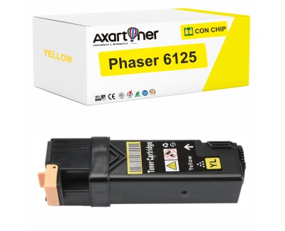 Compatible Xerox Phaser 6125 Amarillo Cartucho de Toner 106R01333