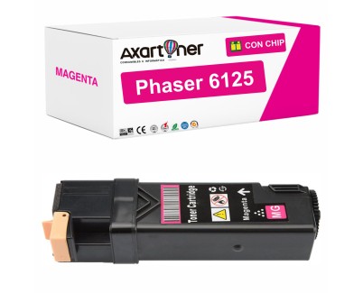 Compatible Xerox Phaser 6125 Magenta Cartucho de Toner 106R01332