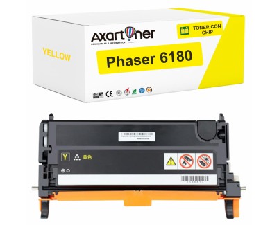 Compatible Xerox Phaser 6180 Amarillo Cartucho de Toner 113R00725