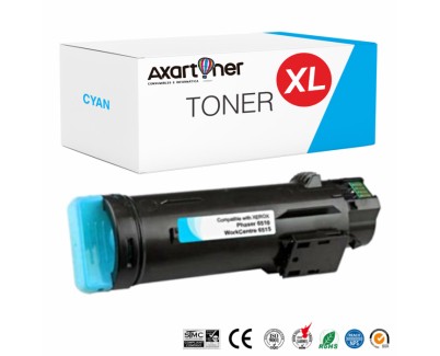 Compatible Xerox Phaser 6510 / Xerox WorkCentre 6515 Cyan Cartucho de Toner 106R03690 / 106R03477 / 106R03473 (alta capacidad)