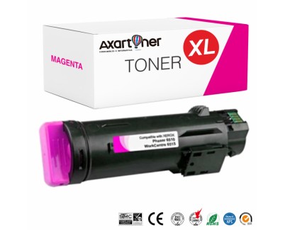 Compatible Xerox Phaser 6510 / Xerox WorkCentre 6515 Magenta Cartucho de Toner 106R03691 / 106R03478 / 106R03474 (alta capacidad)