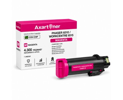 Compatible Xerox Phaser 6510 / Xerox WorkCentre 6515 Magenta Cartucho de Toner 106R03691 / 106R03478 / 106R03474 (alta capacidad)