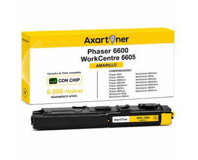 Compatible Xerox Phaser 6600 / WorkCentre 6605 Amarillo Cartucho de Toner 106R02231