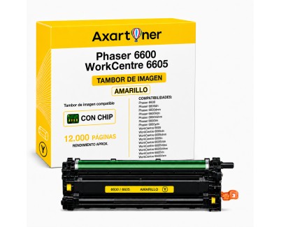 Compatible Xerox Phaser 6600 / WorkCentre 6605 Amarillo Tambor de Imagen (Drum) 108R01121