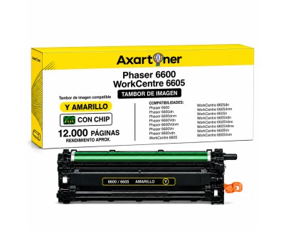 Compatible Xerox Phaser 6600 / WorkCentre 6605 Amarillo Tambor de Imagen (Drum) 108R01121