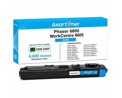 Compatible Xerox Phaser 6600 / WorkCentre 6605 Cyan Cartucho de Toner 106R02229