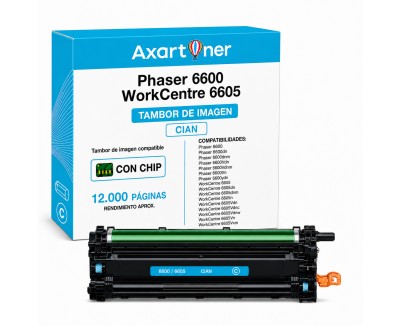 Compatible Xerox Phaser 6600 / WorkCentre 6605 Cyan Tambor de Imagen (Drum) 108R01121