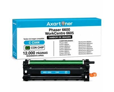 Compatible Xerox Phaser 6600 / WorkCentre 6605 Cyan Tambor de Imagen (Drum) 108R01121