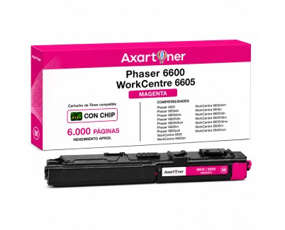 Compatible Xerox Phaser 6600 / WorkCentre 6605 Magenta Cartucho de Toner 106R02230