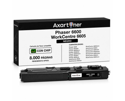 Compatible Xerox Phaser 6600 / WorkCentre 6605 Negro Cartucho de Toner 106R02232