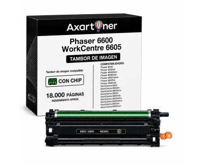 Compatible Xerox Phaser 6600 / WorkCentre 6605 Negro Tambor de Imagen (Drum) 108R01121