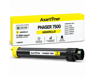 Compatible Xerox Phaser 7500 Amarillo Cartucho de Toner 106R01438