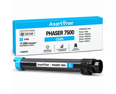 Compatible Xerox Phaser 7500 Cyan Cartucho de Toner 106R01436