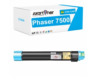 Compatible Xerox Phaser 7500 Cyan Cartucho de Toner 106R01436