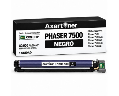 Compatible Xerox Phaser 7500 Negro Tambor de Imagen (Drum) 108R00861