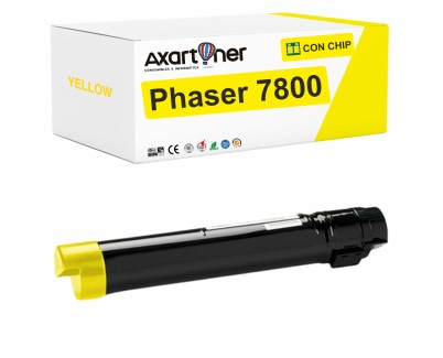 Compatible Xerox Phaser 7800 Amarillo Cartucho de Toner 106R01568