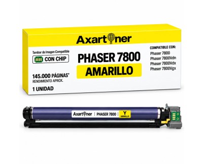 Compatible Xerox Phaser 7800 Amarillo Tambor de Imagen (Drum) 106R01582