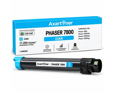 Compatible Xerox Phaser 7800 Cyan Cartucho de Toner 106R01566