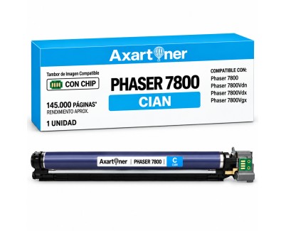 Compatible Xerox Phaser 7800 Cyan Tambor de Imagen (Drum) 106R01582