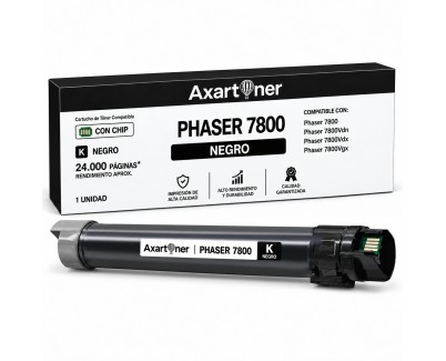 Compatible Xerox Phaser 7800 Negro Cartucho de Toner 106R01569
