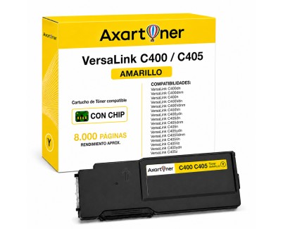 Compatible Xerox VersaLink C400 / C405 Amarillo Cartucho de Toner 106R03529 / 106R03517 / 106R03501