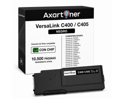Compatible Xerox VersaLink C400 / C405 Negro Cartucho de Toner 106R03528 / 106R03516 / 106R03500