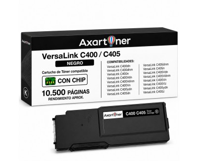 Compatible Xerox VersaLink C400 / C405 Negro Cartucho de Toner 106R03528 / 106R03516 / 106R03500