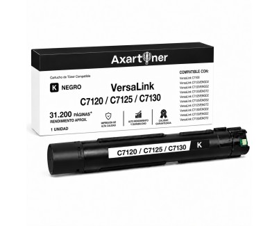 Compatible Xerox Versalink C7120 / C7125 / C7130 Negro Cartucho de Toner 006R01824