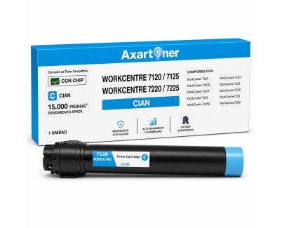 Compatible Xerox WorkCentre 7120 / 7125 / 7220 / 7225 Cyan Cartucho de Toner 006R01460