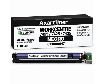 Compatible Xerox WorkCentre 7425 / 7428 / 7435 Negro Tambor de Imagen (Drum) 013R00647