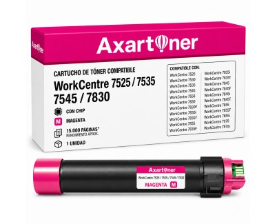 Compatible Xerox WorkCentre 7525 / 7535 / 7545 / 7830 / 7835 / 7845 / 7855 / 7970 Magenta Cartucho de Toner 006R01515