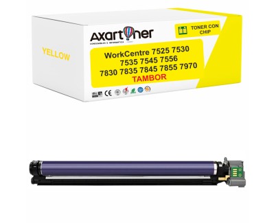 Compatible Xerox WorkCentre 7525 / 7535 / 7545 / 7830 / 7835 / 7845 / 7855 / 7970 Amarillo Tambor de Imagen 013R00662 (Drum)