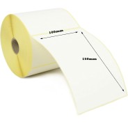 Compatible Zebra Etiquetas Perforadas 100x150 mm - 500 Unidades