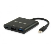 Conceptronic Adaptador Multipuerto USB-C a HDMI / USB-C / USB3.0 - Resolucion 4K - Plug & Play